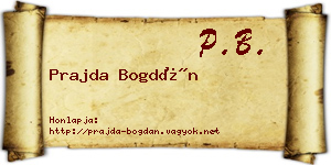 Prajda Bogdán névjegykártya